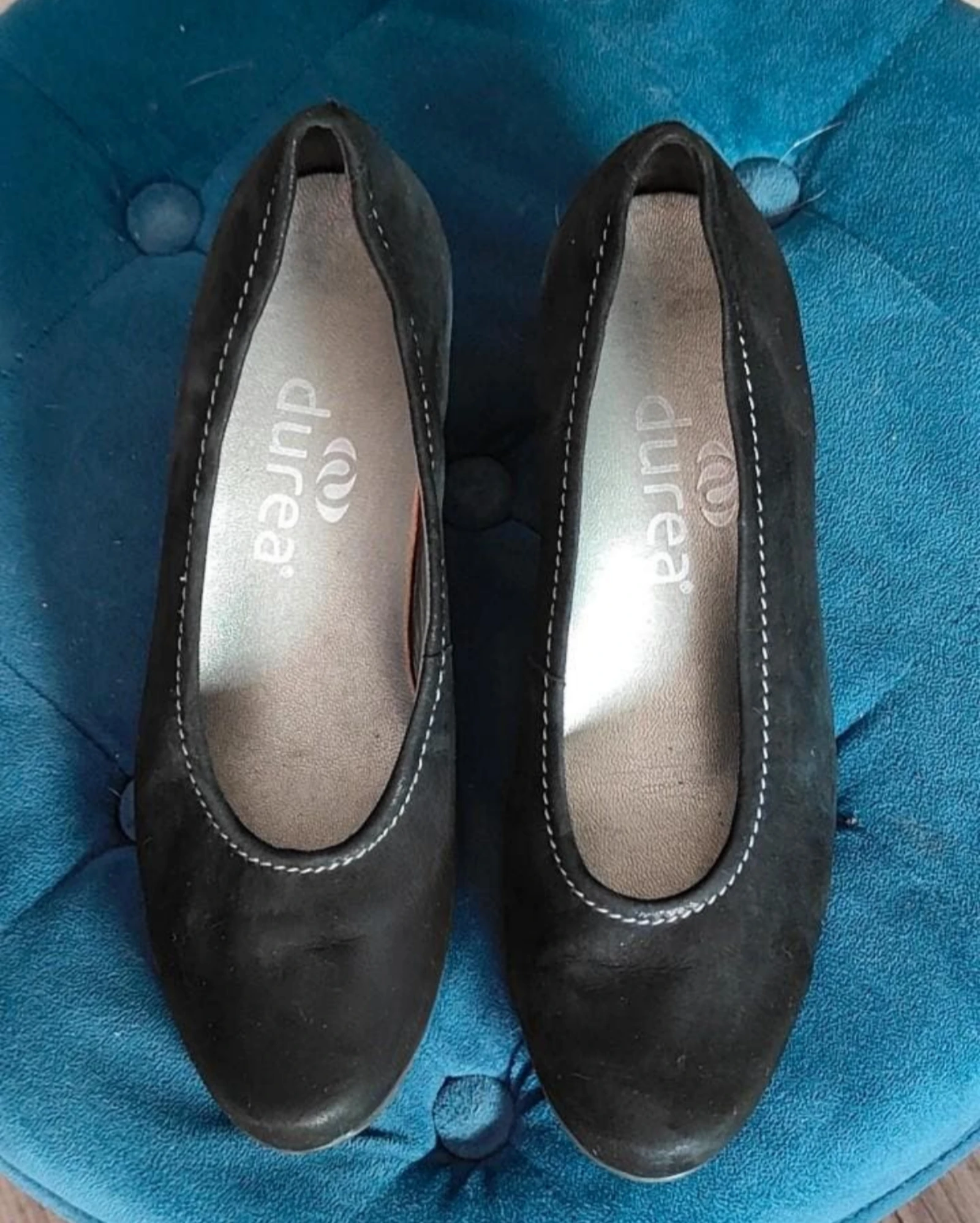 Black Durea pumps with subtle glitter size 38 – photo 2